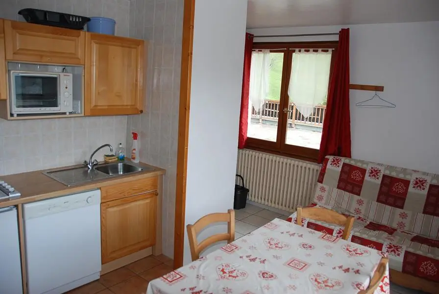Chalet La Grenouillere De keuken met vaatwasser