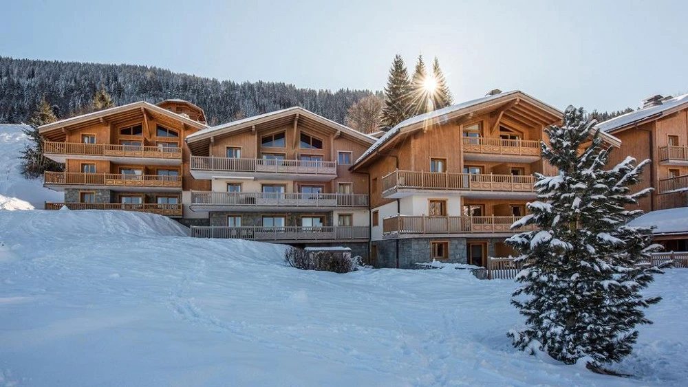Les Chalets de Jouvence - balkon aan de appartementen