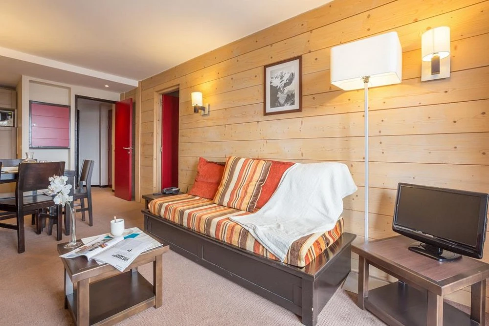 Le Tikal Het woongedeelte in het appartement