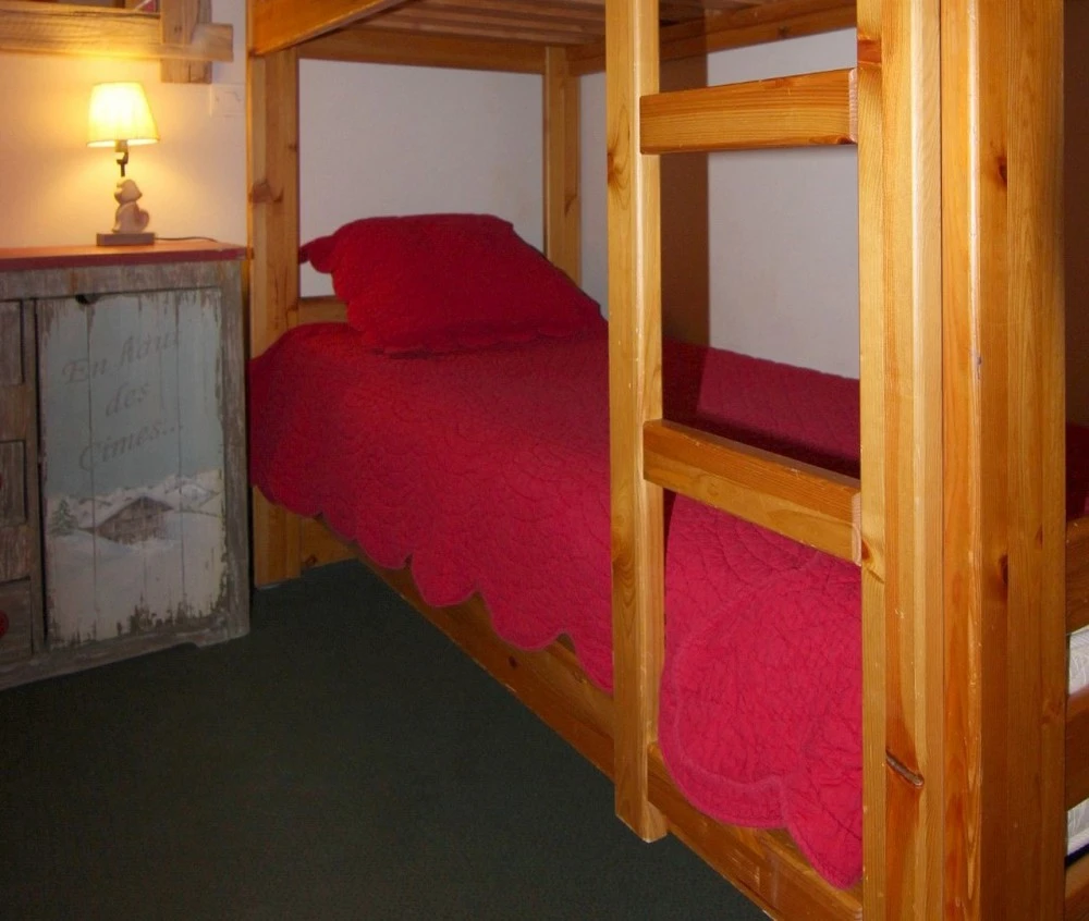 Chalet 6 Les Balcons - 3-kamer apt. voor max. 6 pers. | BAL644 - slaapkamer met stapelbed