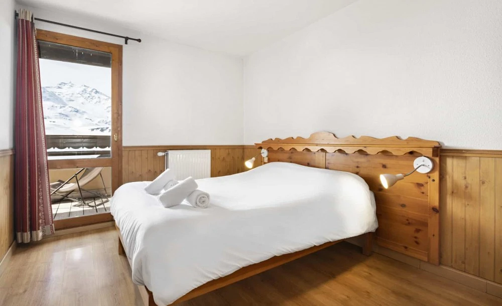Les Balcons de Val Thorens 5-kamer apt. voor max. 10 pers. SUPERIEUR 4 slaapkamer bed, balkon