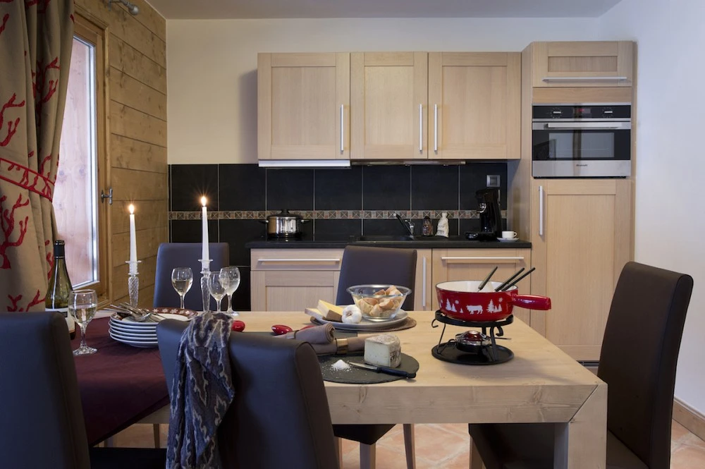 Les Chalets de Flambeau keuken