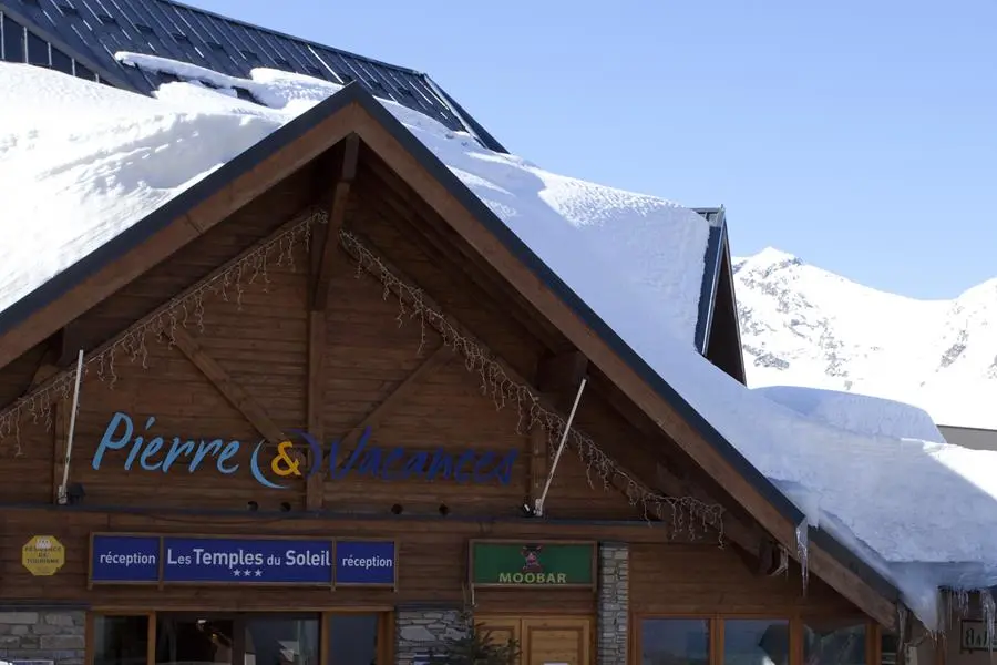 De voorkant van accommodatie Les Temples du Soleil